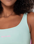 Top Amarílis Verde Jade / Rosa Sorvete Glow — foto 3