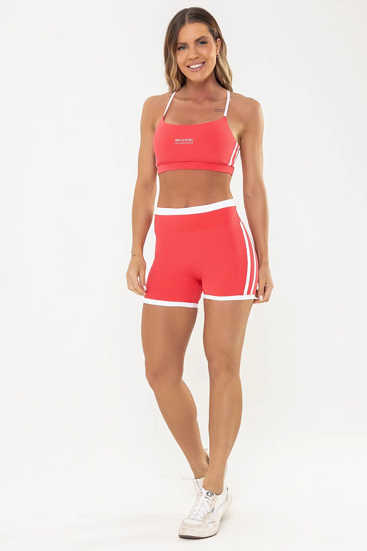 Top Violeta Vermelho Goiaba / Branco — foto 5