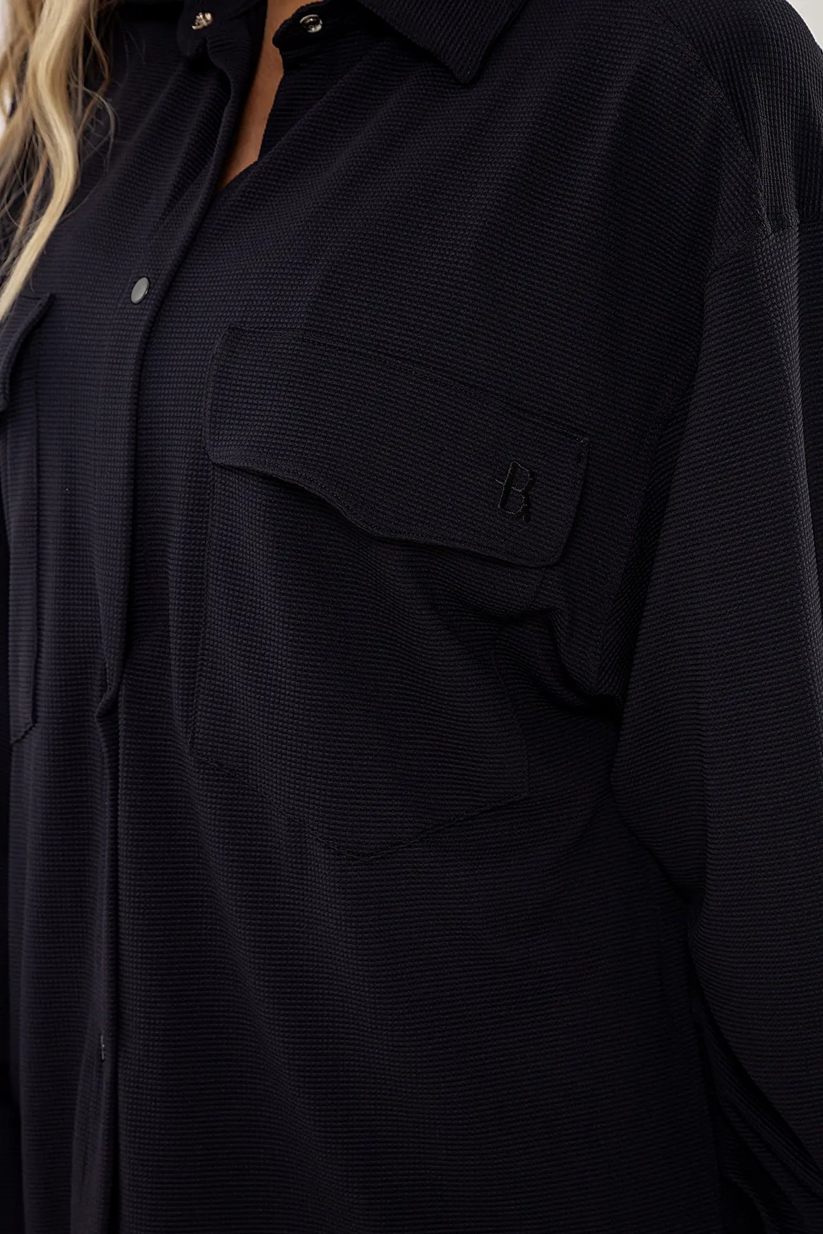 Camisa Violeta Preto — foto 4