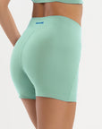 Shorts Hibisco Verde Jade / Azul Marinho — foto 2