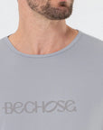 Camiseta Dry Básica Masculina Cinza — foto 3