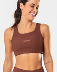 Top Cravo Marrom Pantone Canelado — foto 2