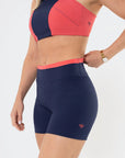 Shorts Amarilis Azul Marinho / Vermelho Goiaba — foto 4