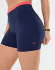 Shorts Amarilis Azul Marinho / Vermelho Goiaba — foto 3