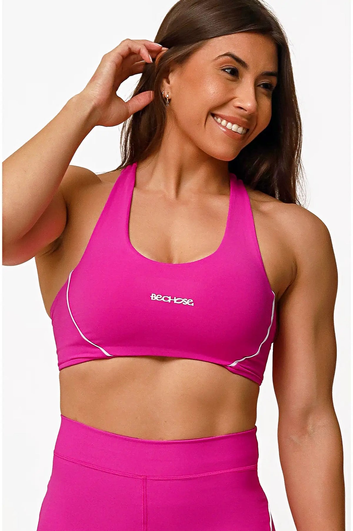 Top Aurora Pink / branco — foto 1