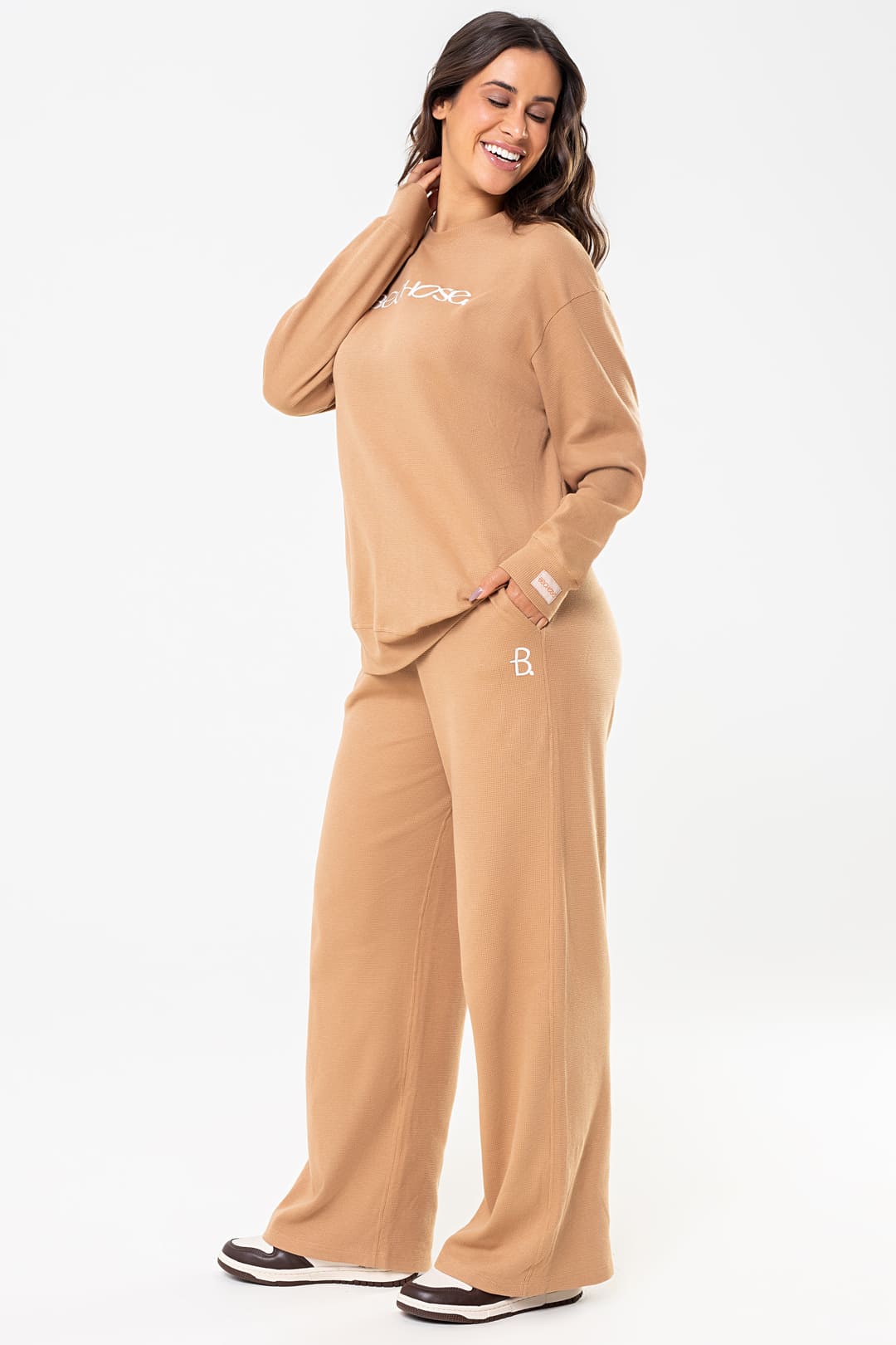 Conjunto Blusão E Calça Serena Caramelo — foto 4