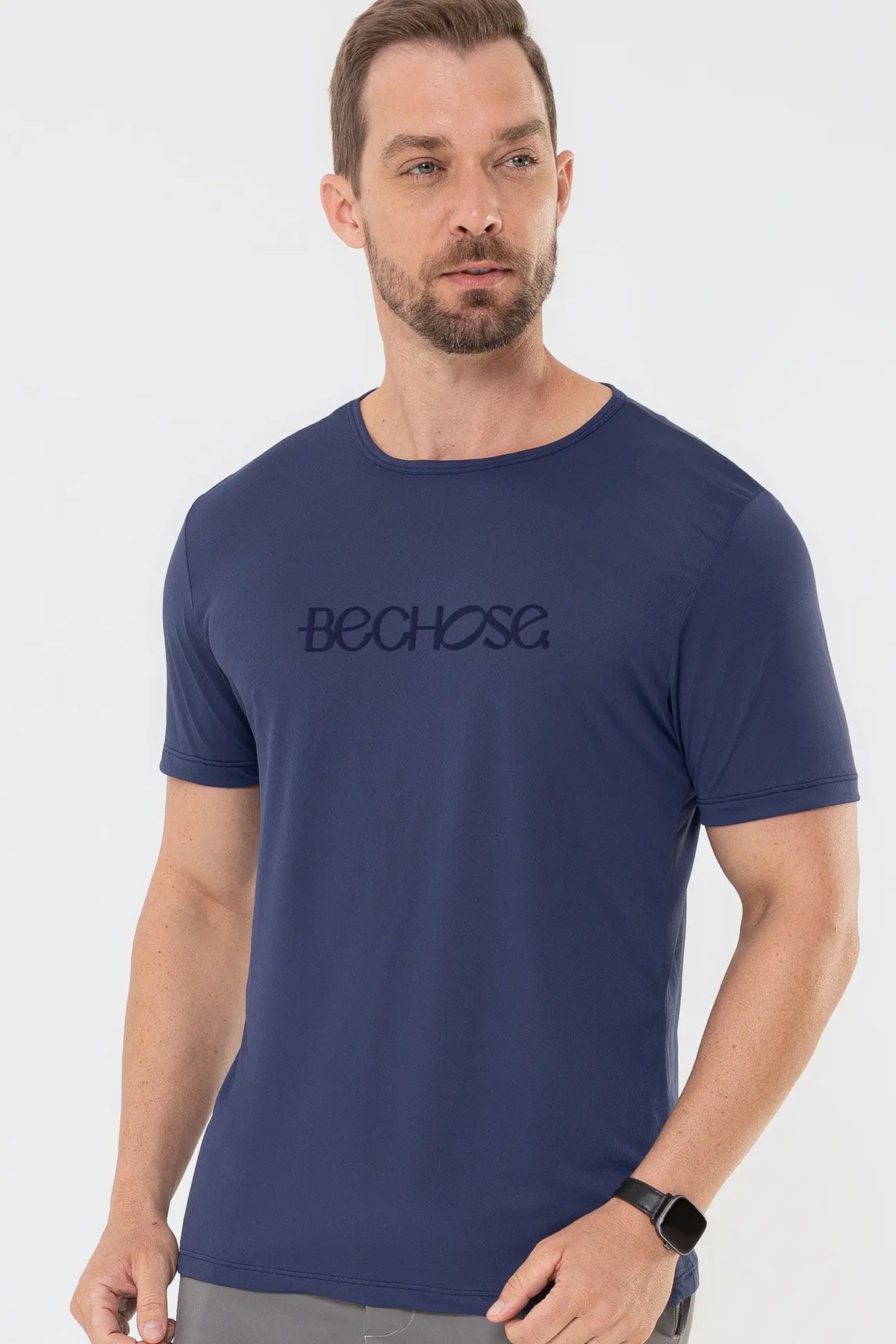 Camiseta Dry Básica Masculina Marinho — foto 1