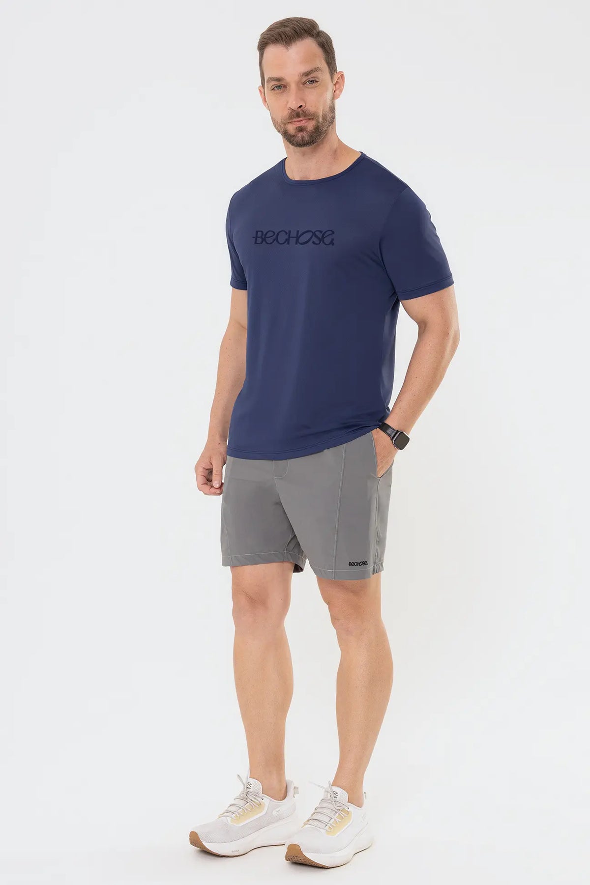 Camiseta Dry Básica Masculina Marinho — foto 5