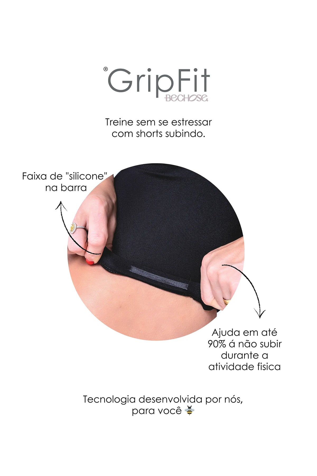 Shorts Perpétua 6" Preto Absoluto — foto 5