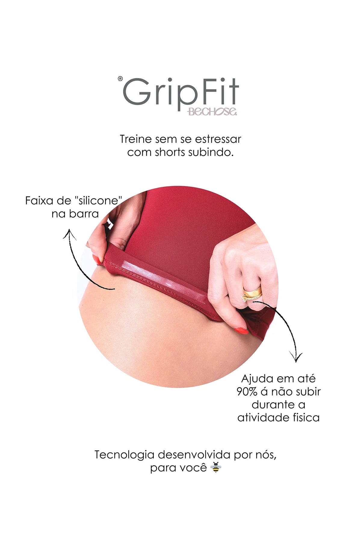 Shorts Perpétua 6" Red Dark — foto 4