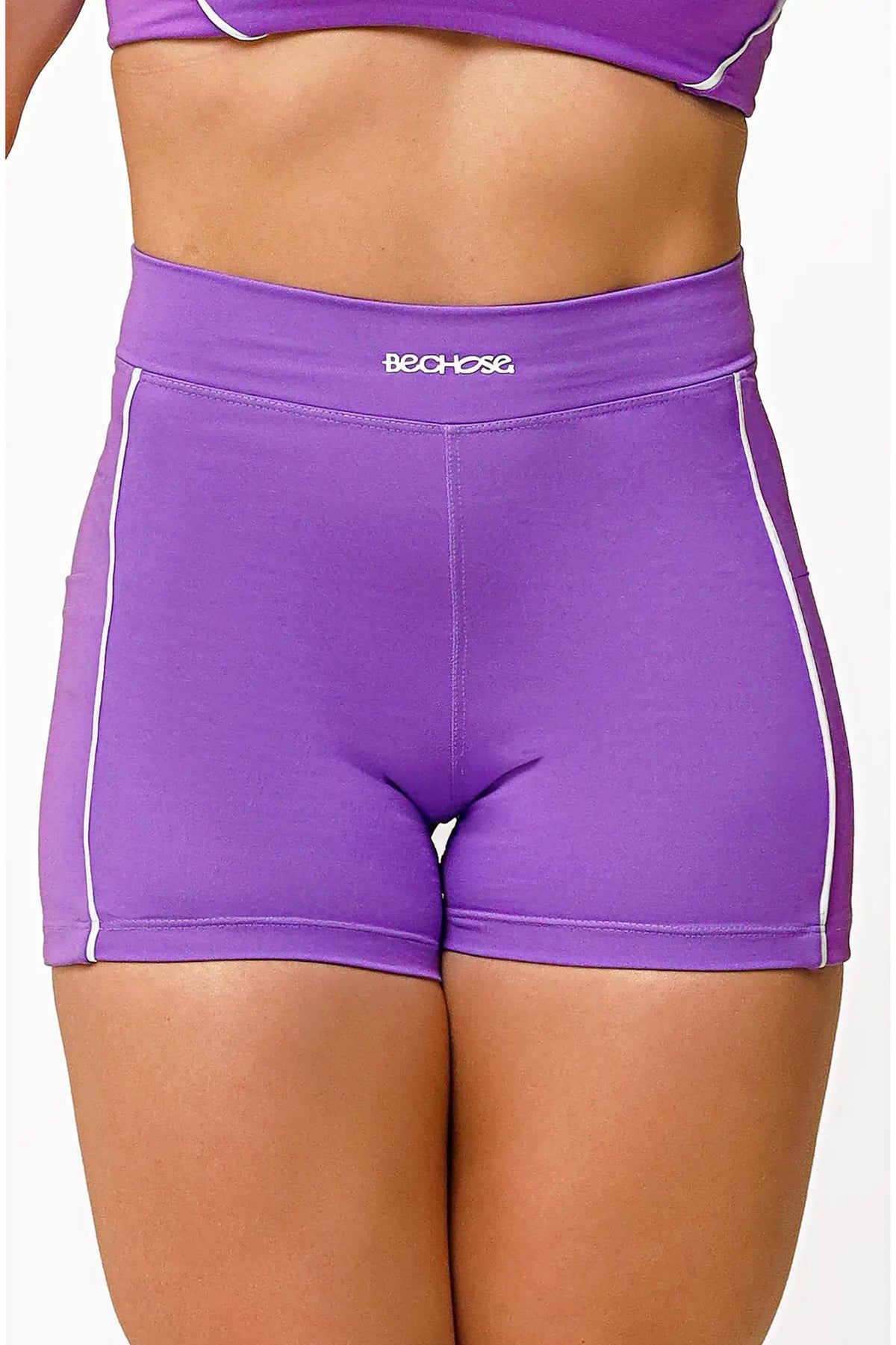 Shorts Aurora Violeta / Branco — foto 1