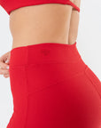 Legging Peônia Vermelho Scarlet Canelado — foto 3