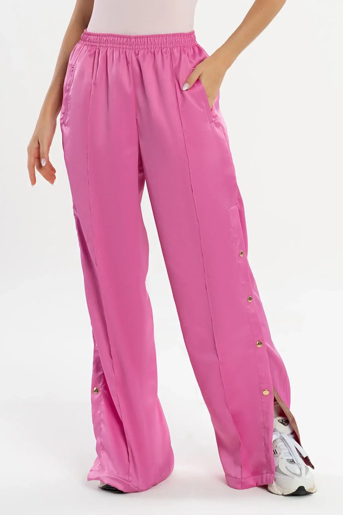 Calça Dália Rosa Acetinado — foto 1