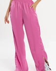 Calça Dália Rosa Acetinado — foto 1