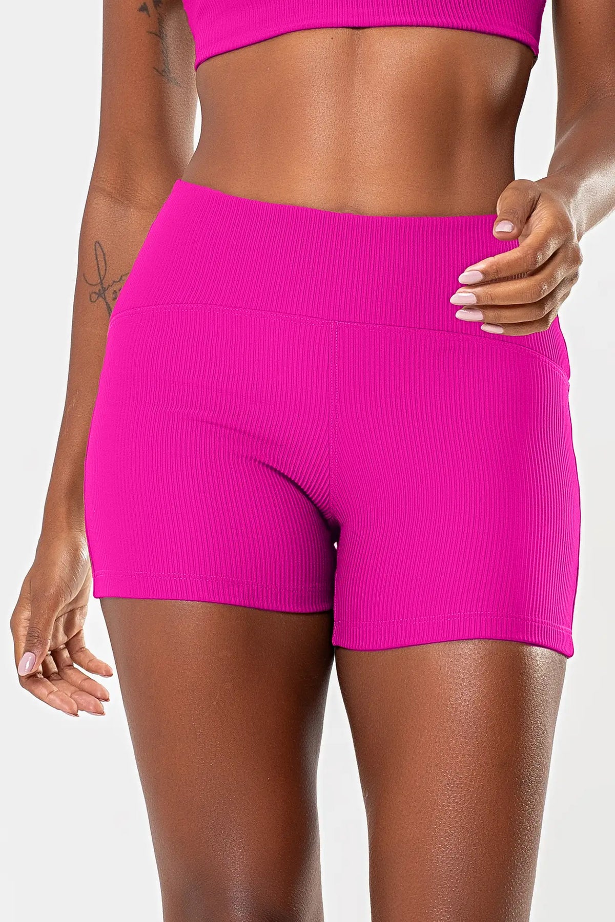 Shorts Lótus Pink Canelado — foto 1