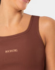 Top Cravo Marrom Pantone Canelado — foto 3