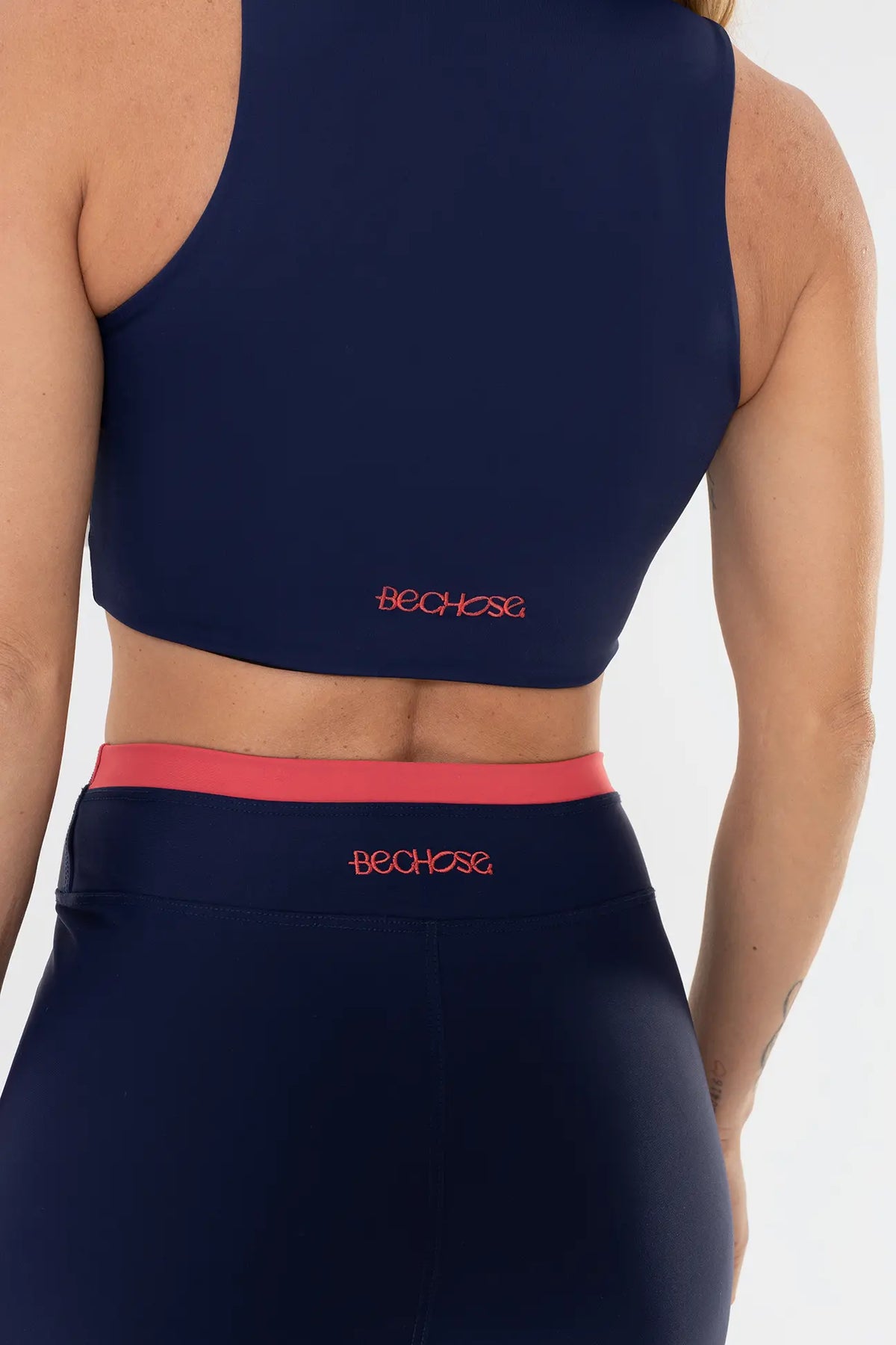 Legging Amarilis Azul Marinho / Vermelho Goiaba — foto 3