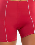 Shorts Jasmim Vermelho Lichia / Branco — foto 3