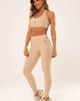Legging Peônia Cream Canelado — foto 5