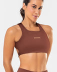 Top Cravo Marrom Pantone Canelado — foto 1