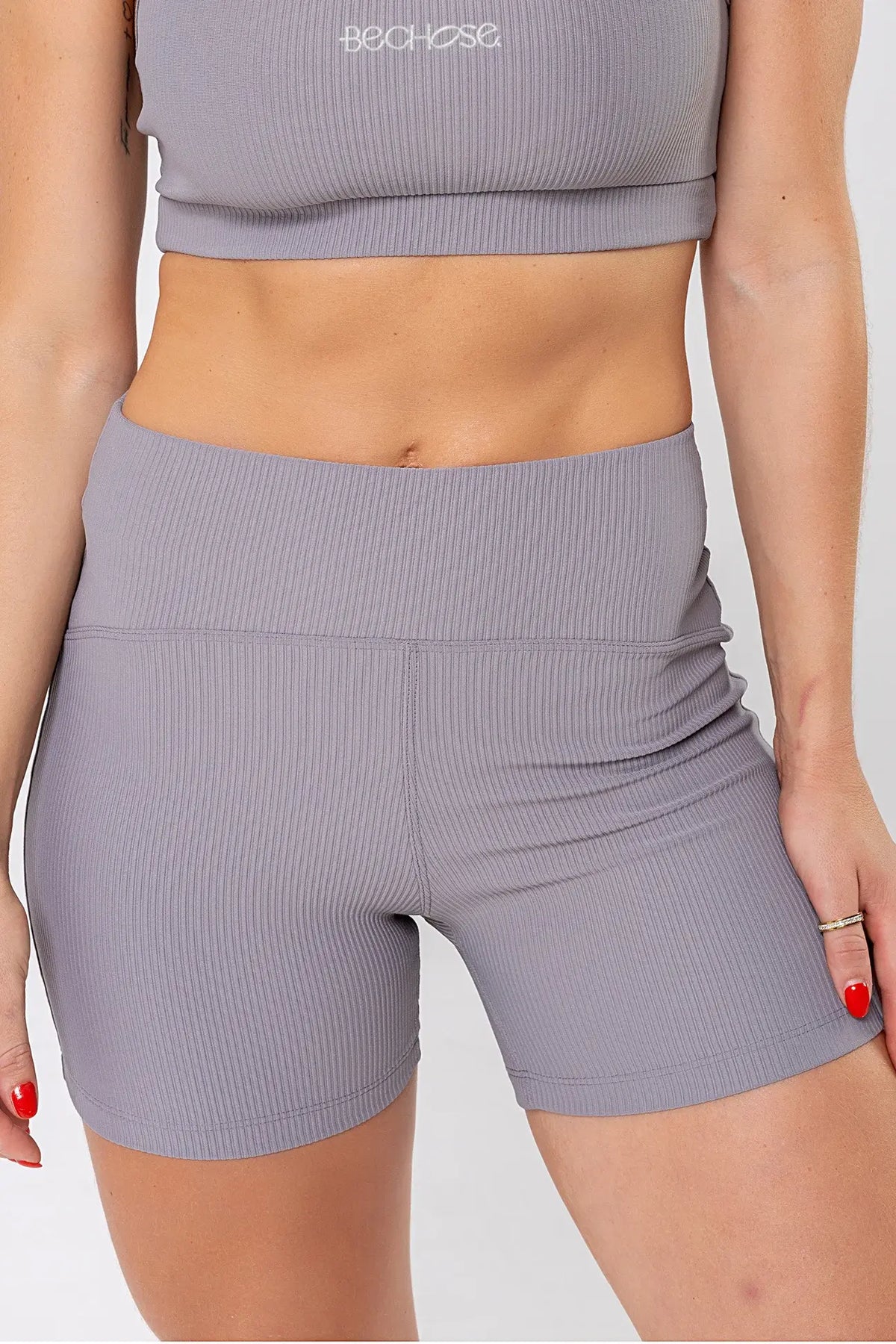 Shorts Lotus Cinza Canelado — foto 1