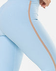 Legging Iris Azul Ice Canelado / Castanho — foto 4