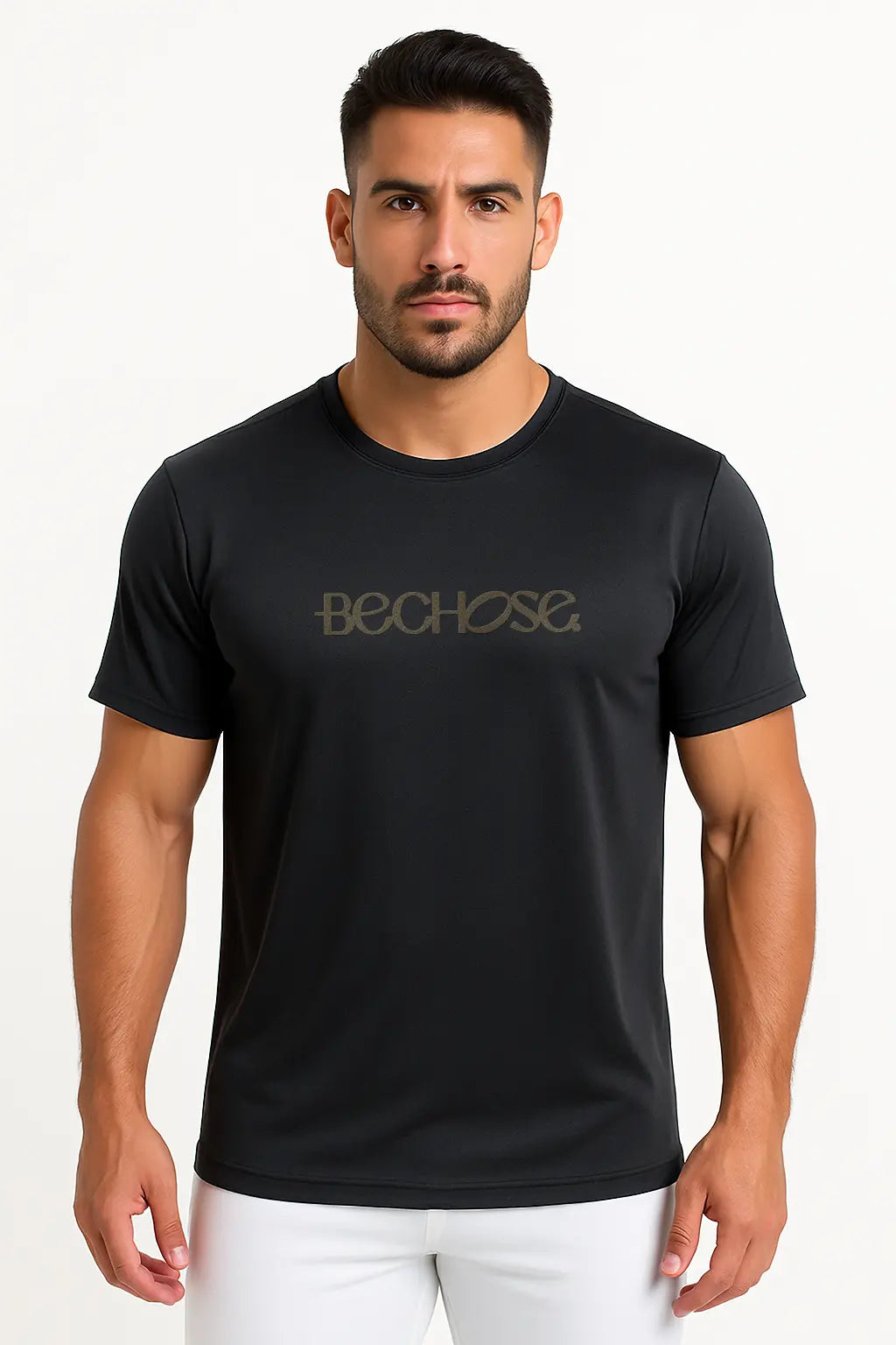 Camiseta Masculina Bchose Preto — foto 1
