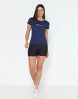 Blusa Dry Bchose Marinho / Bege — foto 5