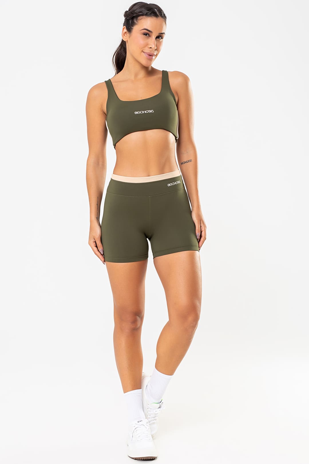 Top Amarilis Verde Exército / Cream — foto 4