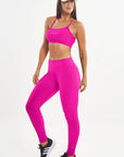 Legging Perpétua Rosa Pink Canelado — foto 5