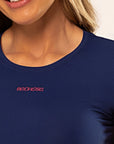 Blusa Dry Básica Feminina Azul Marinho — foto 4