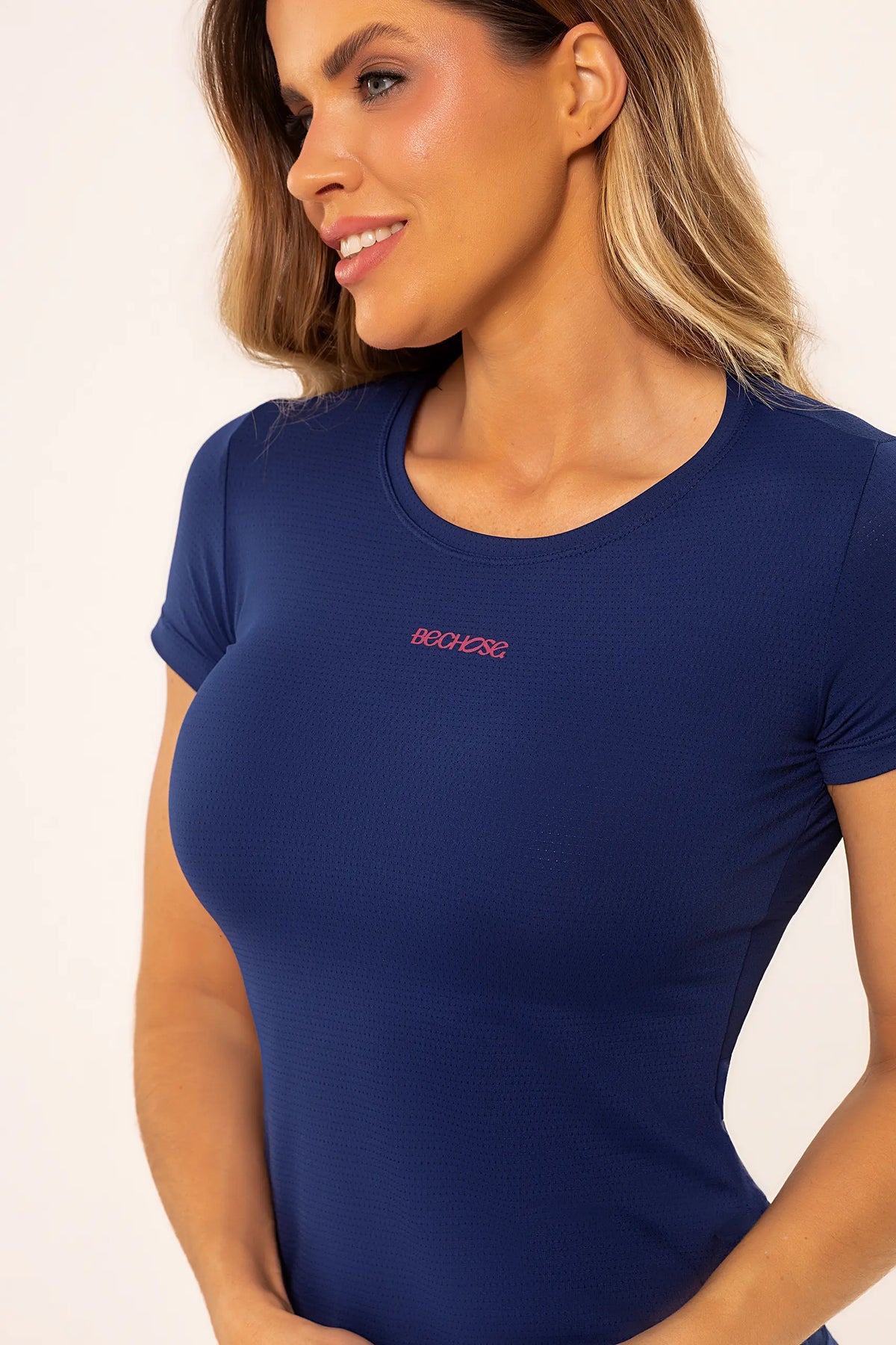 Blusa Dry Básica Feminina Azul Marinho — foto 5