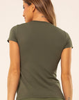Blusa Dry Básica Feminina Verde Croco — foto 2