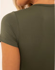 Blusa Dry Básica Feminina Verde Croco — foto 4