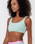 Top Amarílis Verde Jade / Rosa Sorvete Glow — foto 4