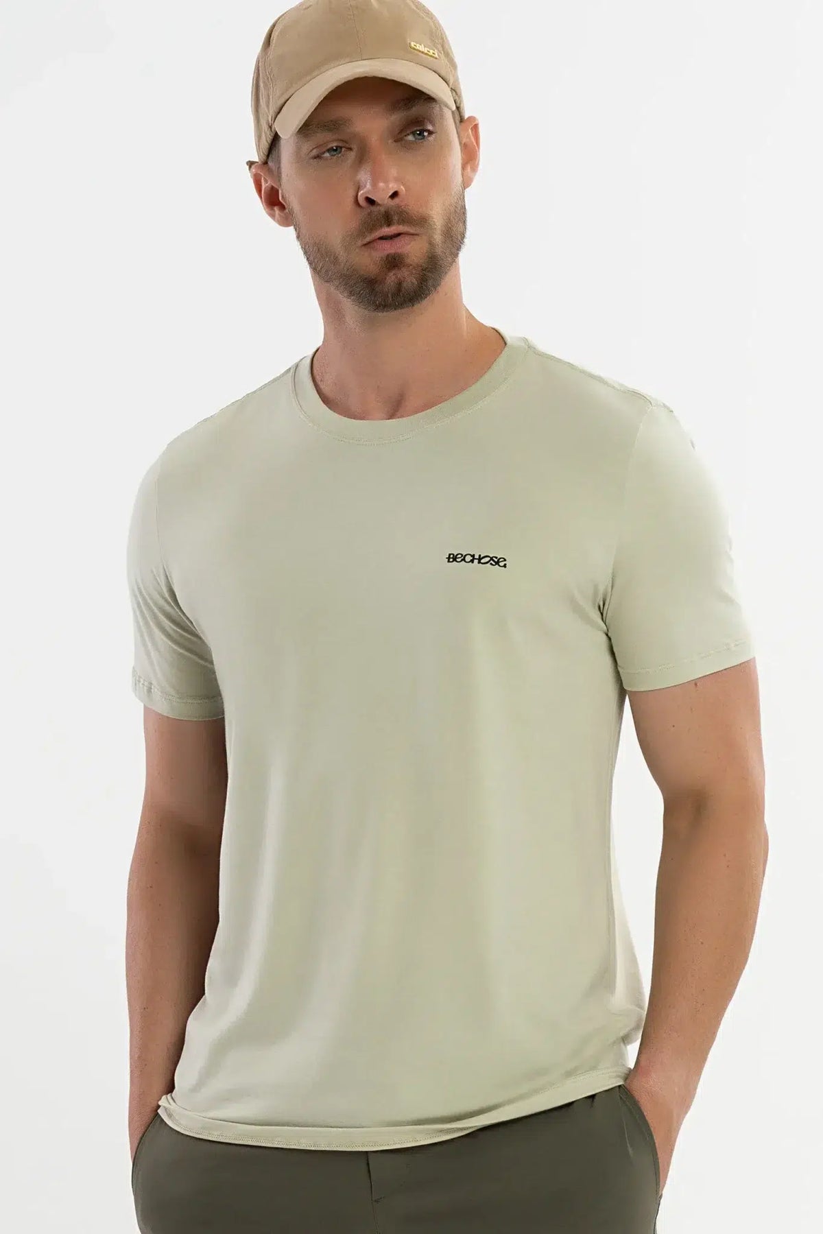 Camiseta Pima Carvalho Moss Gray — foto 4