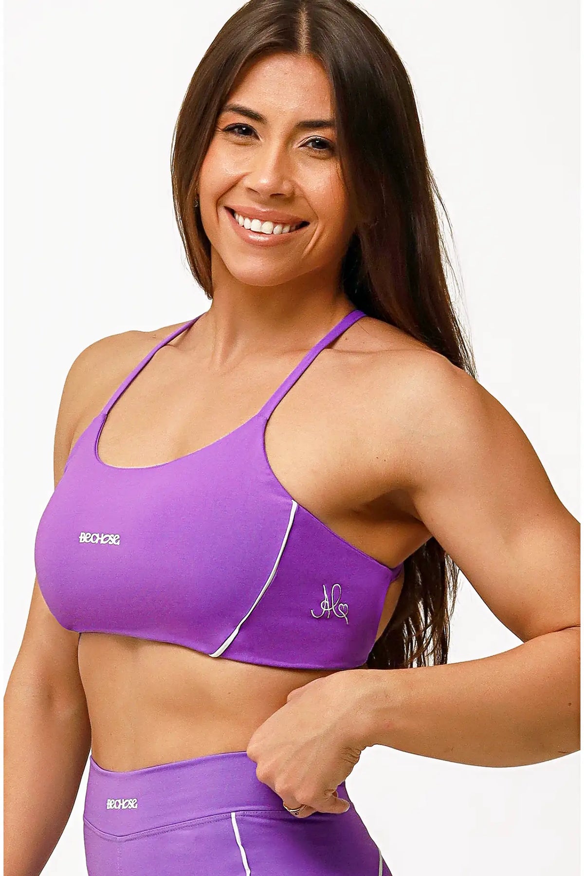 Top Bella Violeta / Branco — foto 4