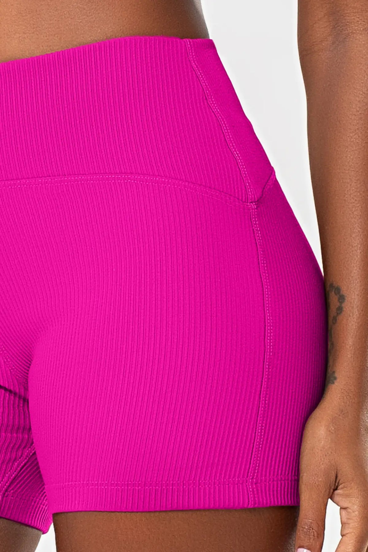Shorts Lótus Pink Canelado — foto 3
