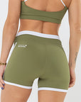 Shorts Dália Verde / Branco — foto 2