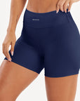 Shorts Perpétua Azul Marinho Canelado — foto 4