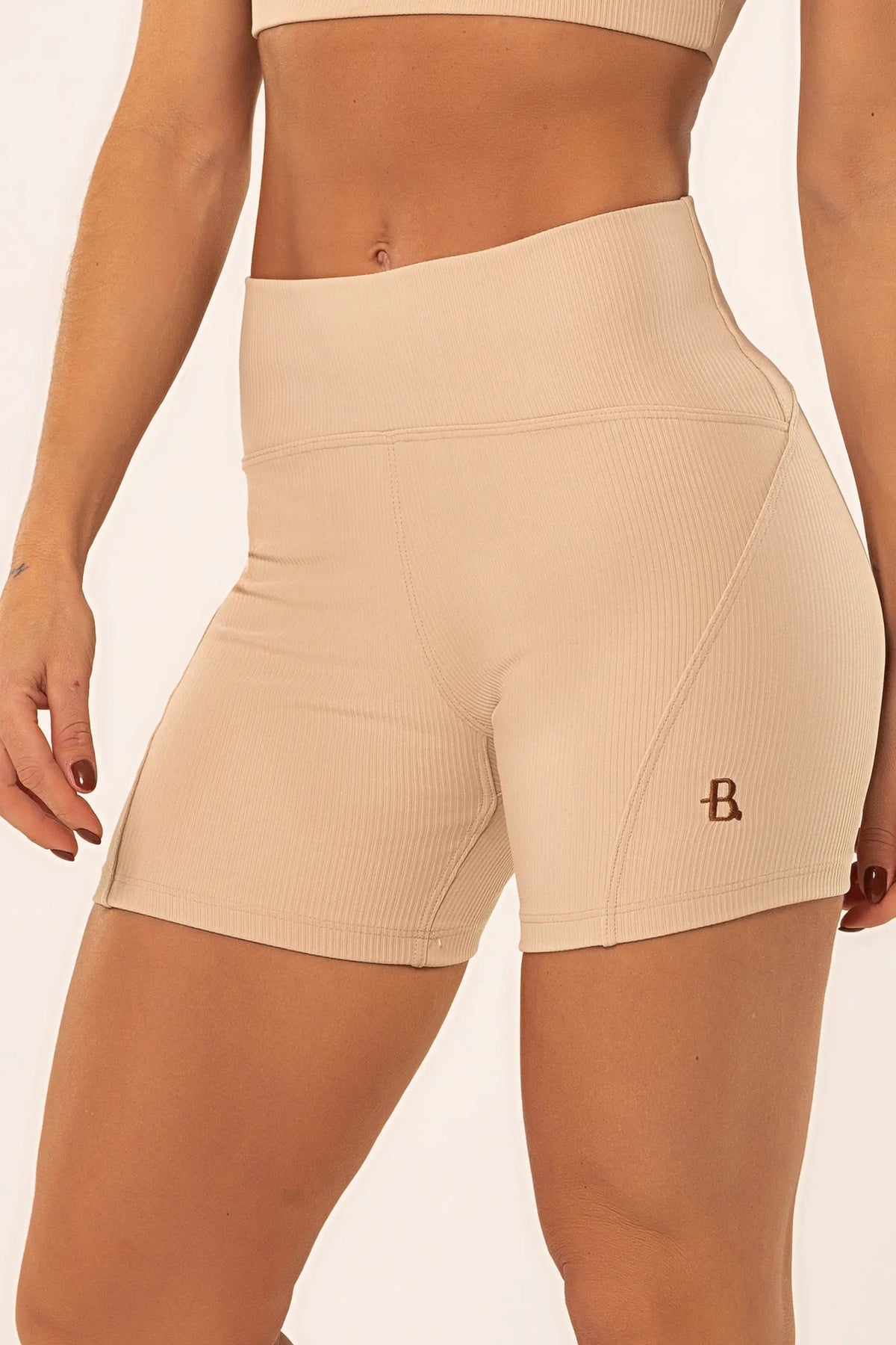 Shorts Lótus 2.0 Cream Canelado — foto 4