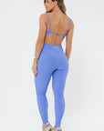 Legging Peônia Azul Cerúleo Canelado — foto 7