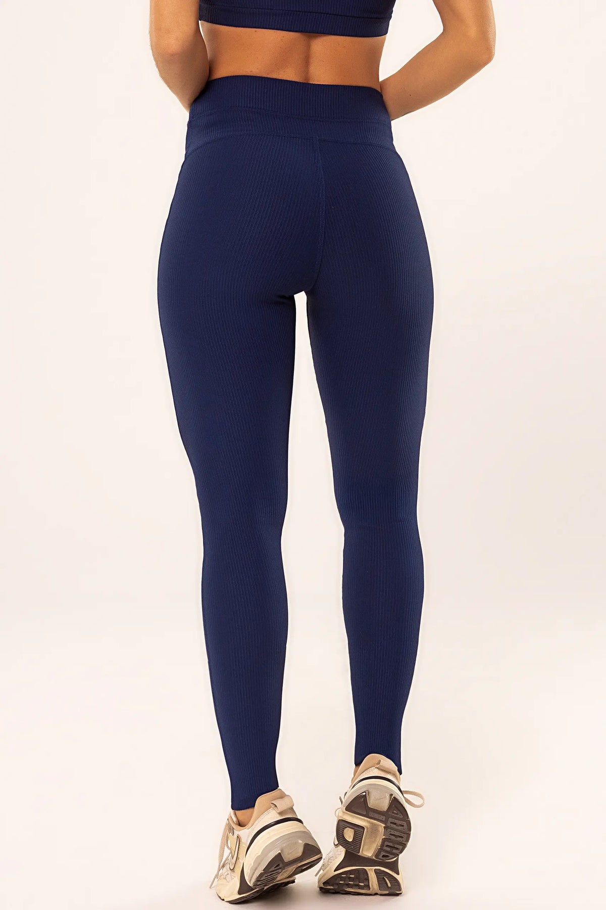 Legging Peônia Azul Marinho Canelado — foto 2