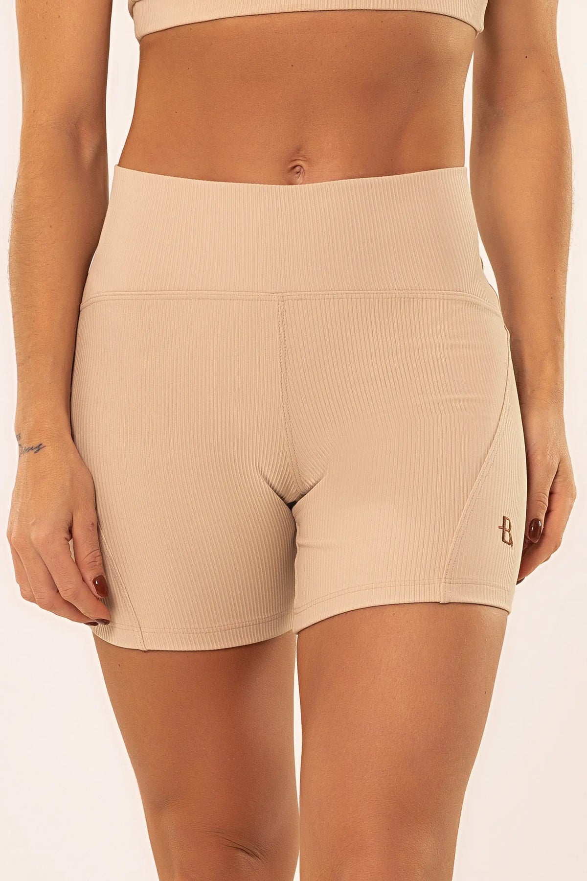 Shorts Lótus 2.0 Cream Canelado — foto 1
