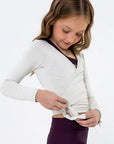 Blusa Orquídea Infantil Cream — foto 3