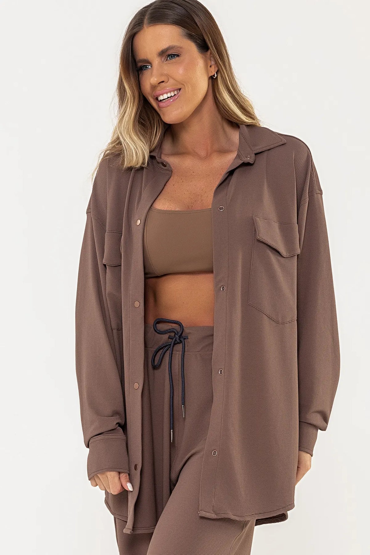 Camisa Violeta Marrom — foto 7