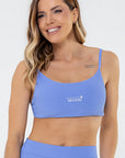 Top Dália Azul Cerúleo Canelado — foto 1