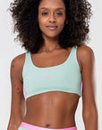 Top Amarílis Verde Jade / Rosa Sorvete Glow — foto 1