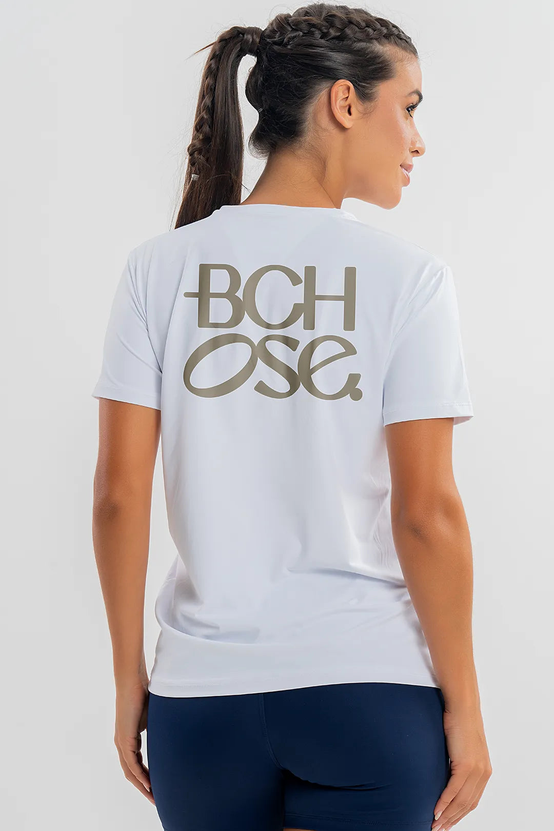 Camiseta Feminina Bchose Branco — foto 2