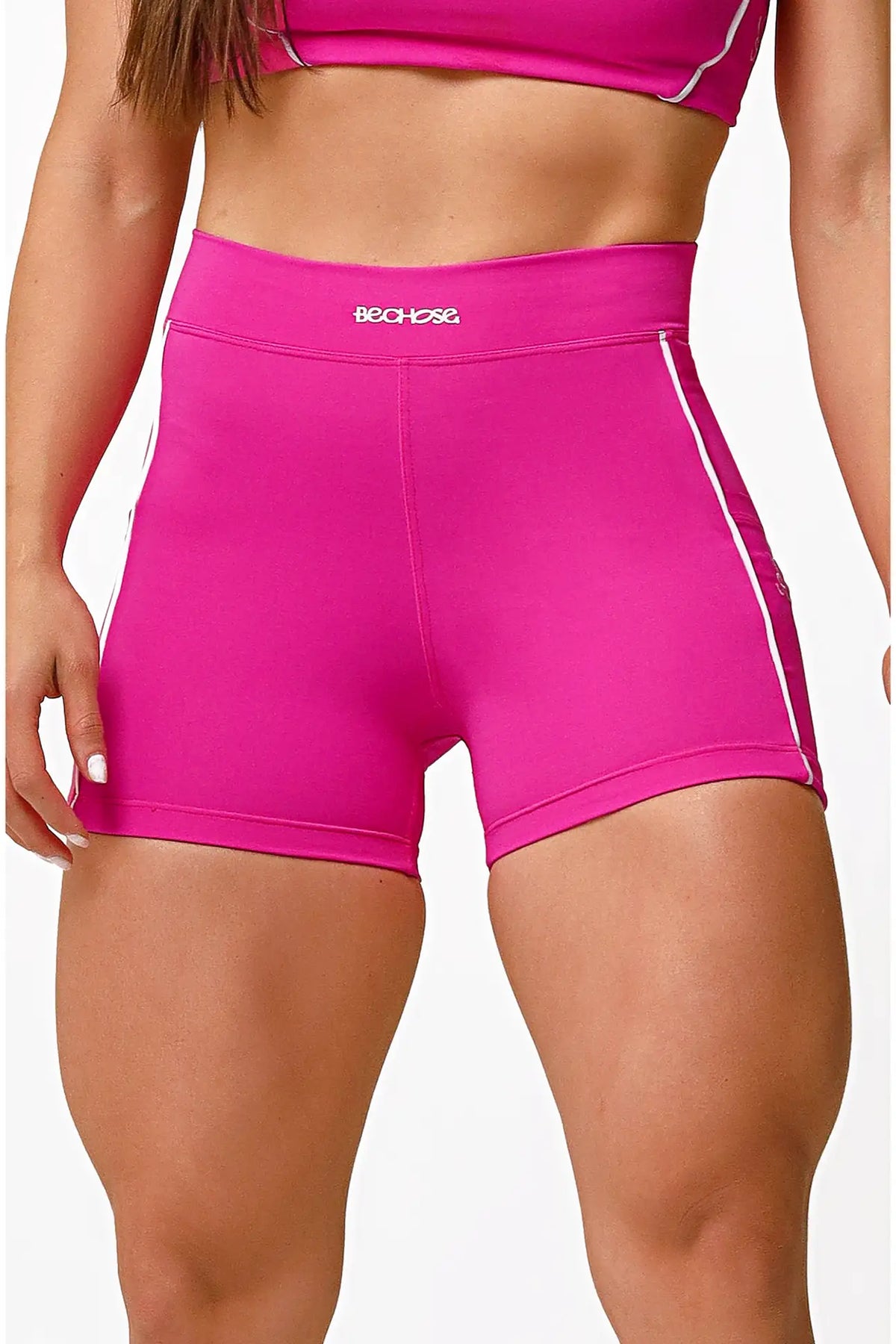 Shorts Aurora Pink / Branco — foto 1